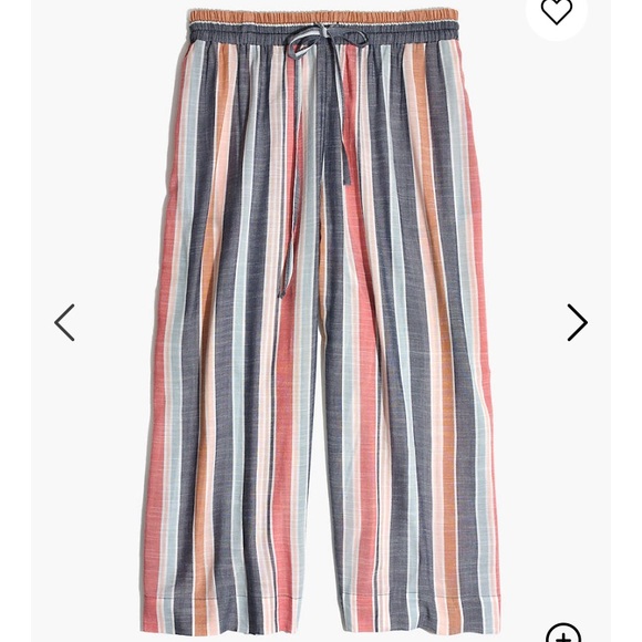 Madewell Cover-Up Crop Pants in Towel Stripe - Picture 12 of 13
